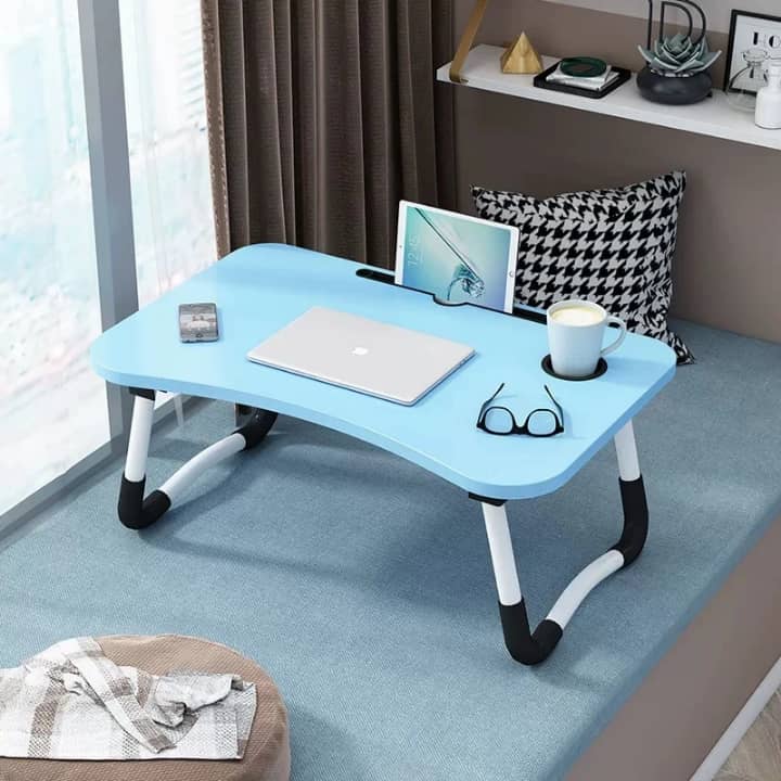 🛏️ Table de Lit Pliante Multifonction – Travaillez, Étudiez & Détendez-vous en Tout Confort !