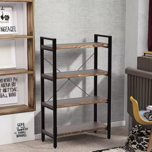 🛒 Fiche Produit – Étagère Industrielle 4 Niveaux en Bois et Métal